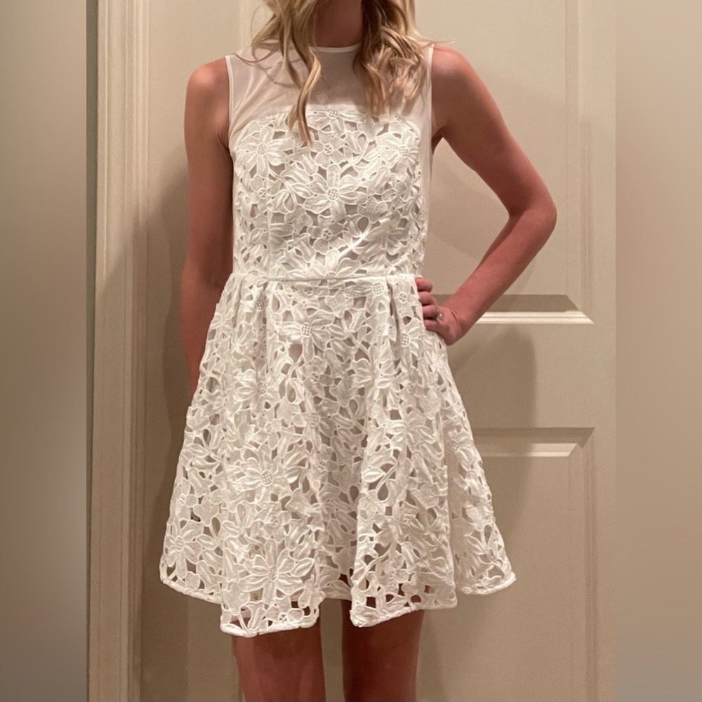 Keepsake The Label White Floral Mini Dress